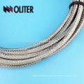 pressure spring rtd silvery shielding flexible cable ss304 ss316 probe temperature sensor manufacturer pt100